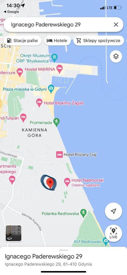 Apartament 4 Pory Roku Przy Plazy Z Widokiem Na Morze 格丁尼亚 外观 照片