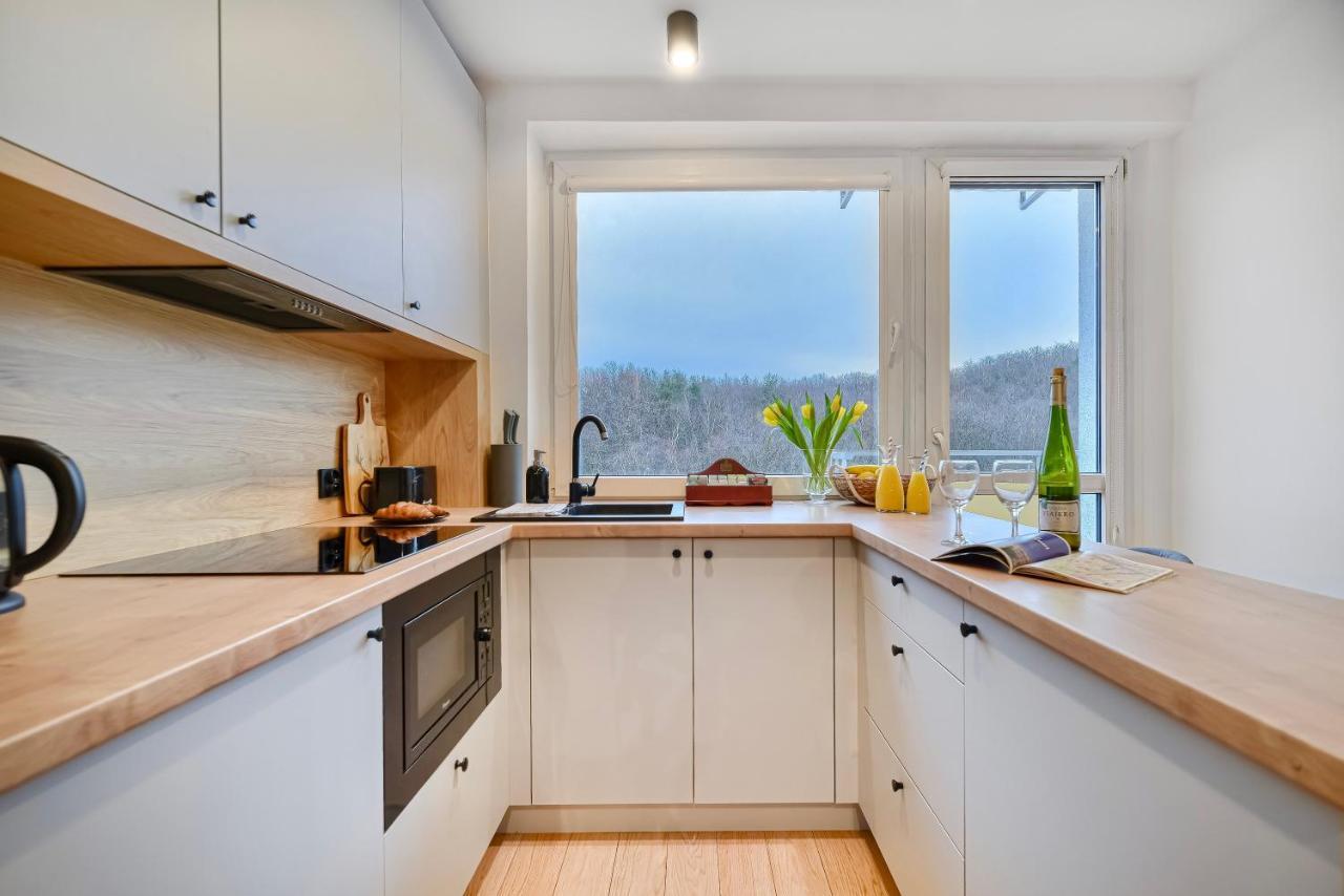 Apartament 4 Pory Roku Przy Plazy Z Widokiem Na Morze 格丁尼亚 外观 照片