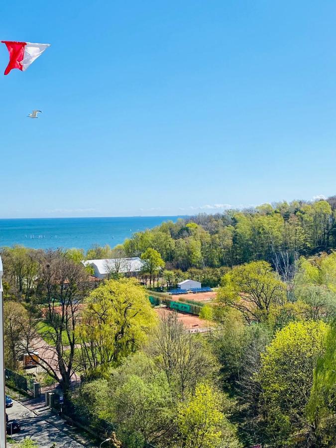 Apartament 4 Pory Roku Przy Plazy Z Widokiem Na Morze 格丁尼亚 外观 照片